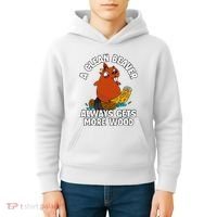 A Clean Beaver Always Gets More Wood Kids Hoodie thumb 4