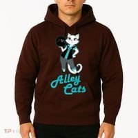 Alley Cats Bowling Team Ladies Backside Print Hoodie thumb 2