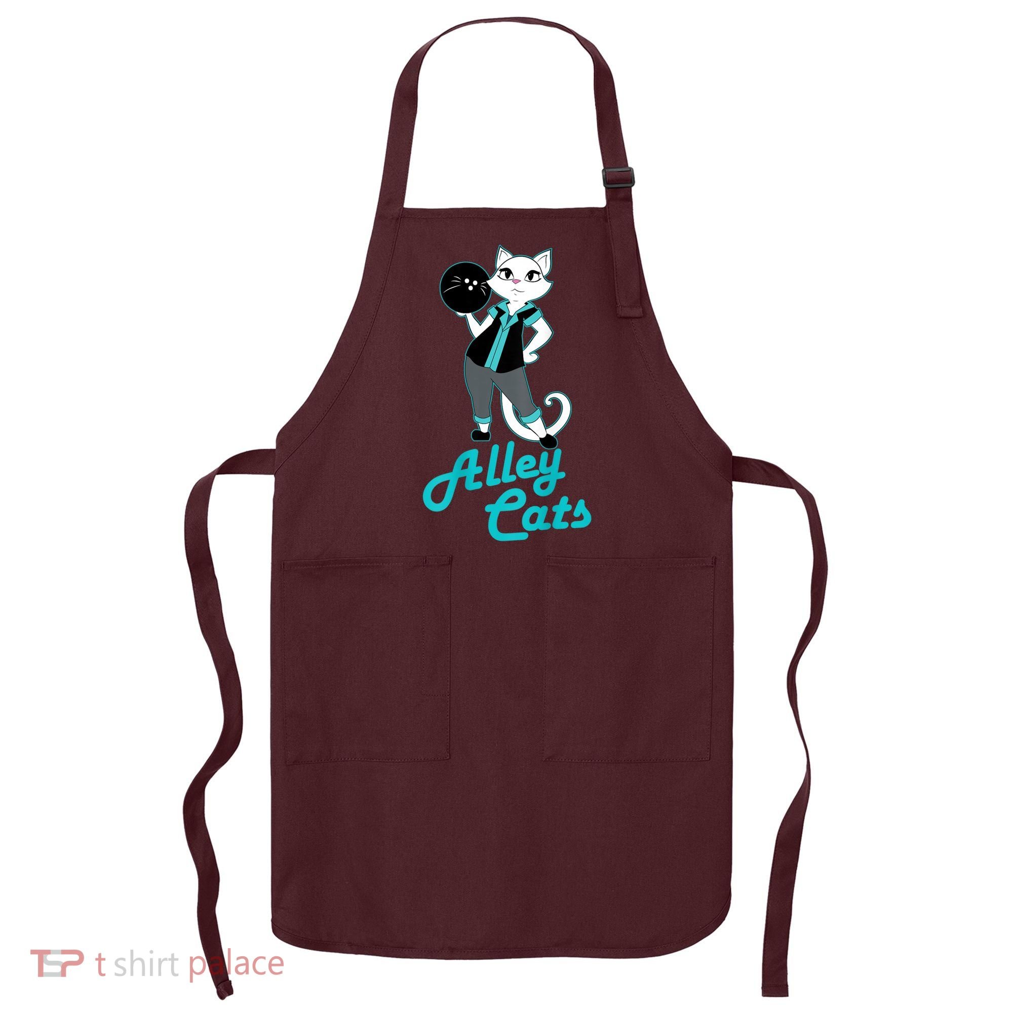 Alley Cats Bowling Team Ladies Backside Print Apron