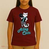 Alley Cats Bowling Team Ladies Backside Print T-Shirt thumb 4