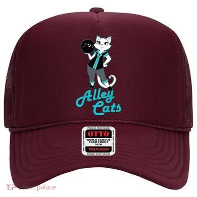 Alley Cats Bowling Team Ladies Backside Print Hat