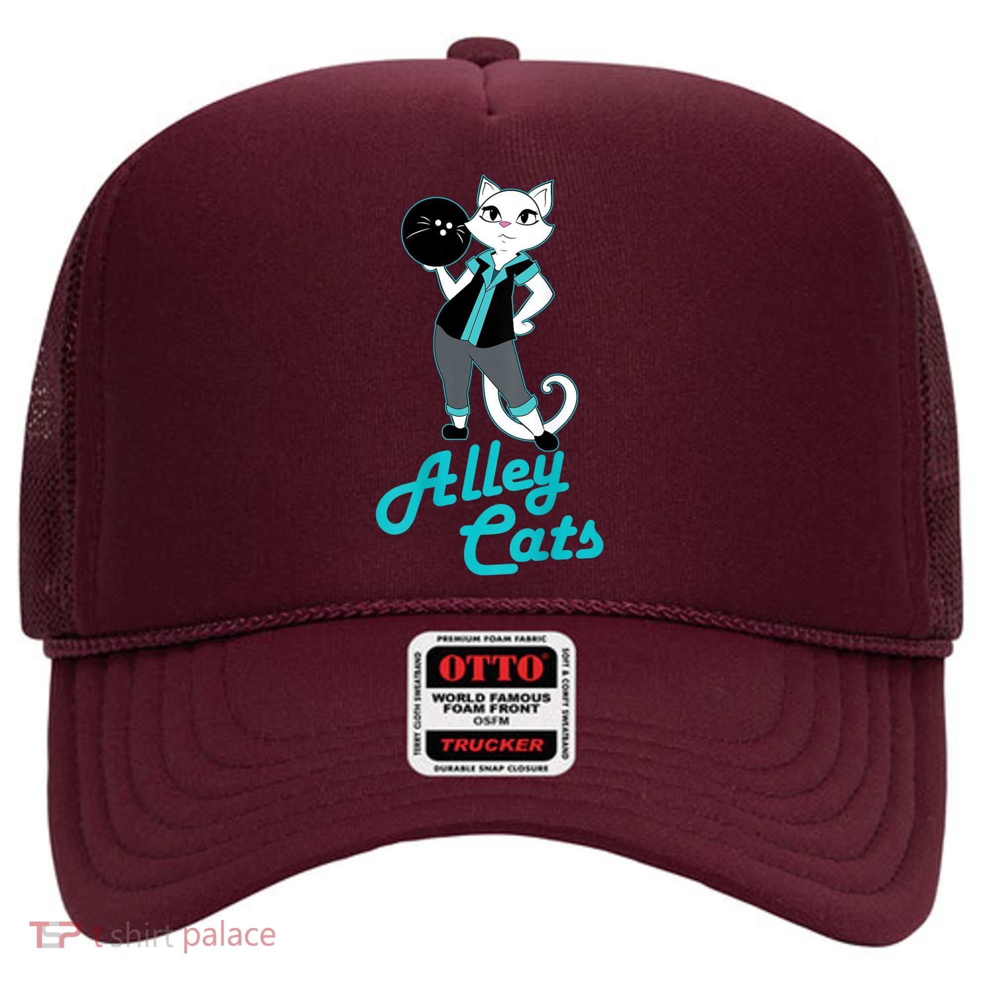 Alley Cats Bowling Team Ladies Backside Print Hat
