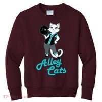 Alley Cats Bowling Team Ladies Backside Print Kids Sweatshirt thumb 0