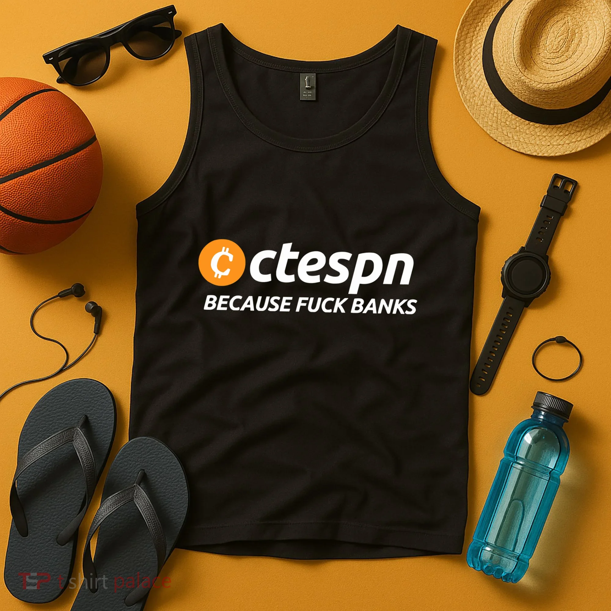 Ab Ctespn Because Fuck Banks Tank Top
