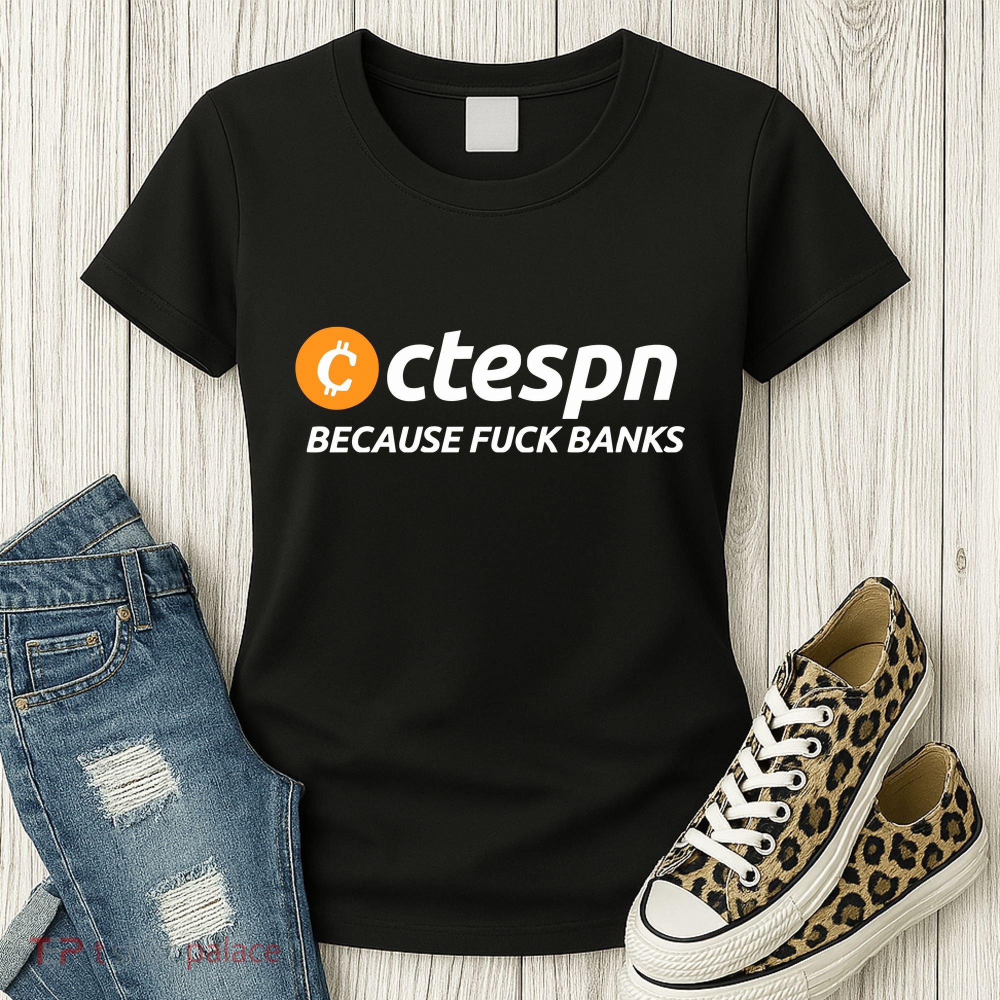Ab Ctespn Because Fuck Banks Women's T-Shirt