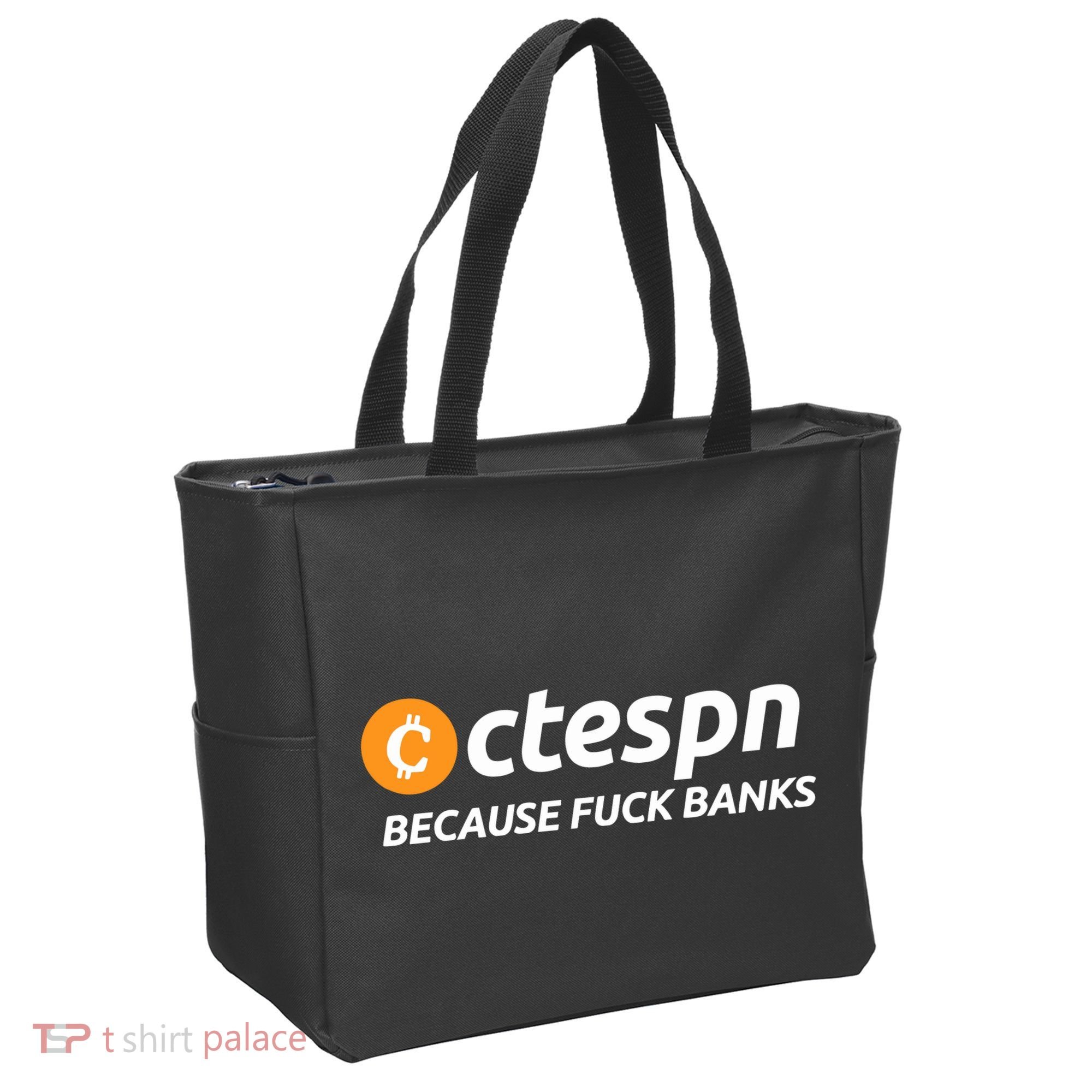 Ab Ctespn Because Fuck Banks Tote Bag