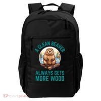 A Clean Beaver Always Gets More Wood Backpack thumb 0