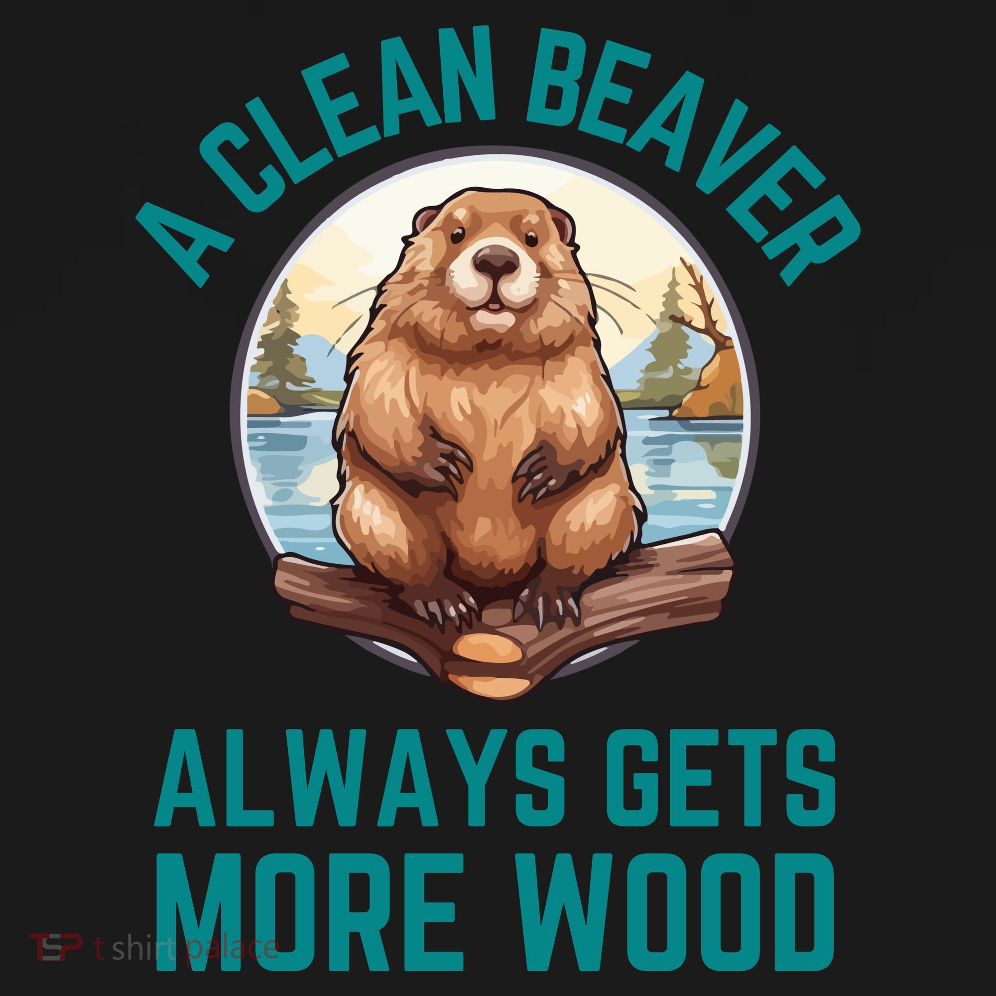 A Clean Beaver Always Gets More Wood Backpack