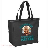 A Clean Beaver Always Gets More Wood Tote Bag thumb 2