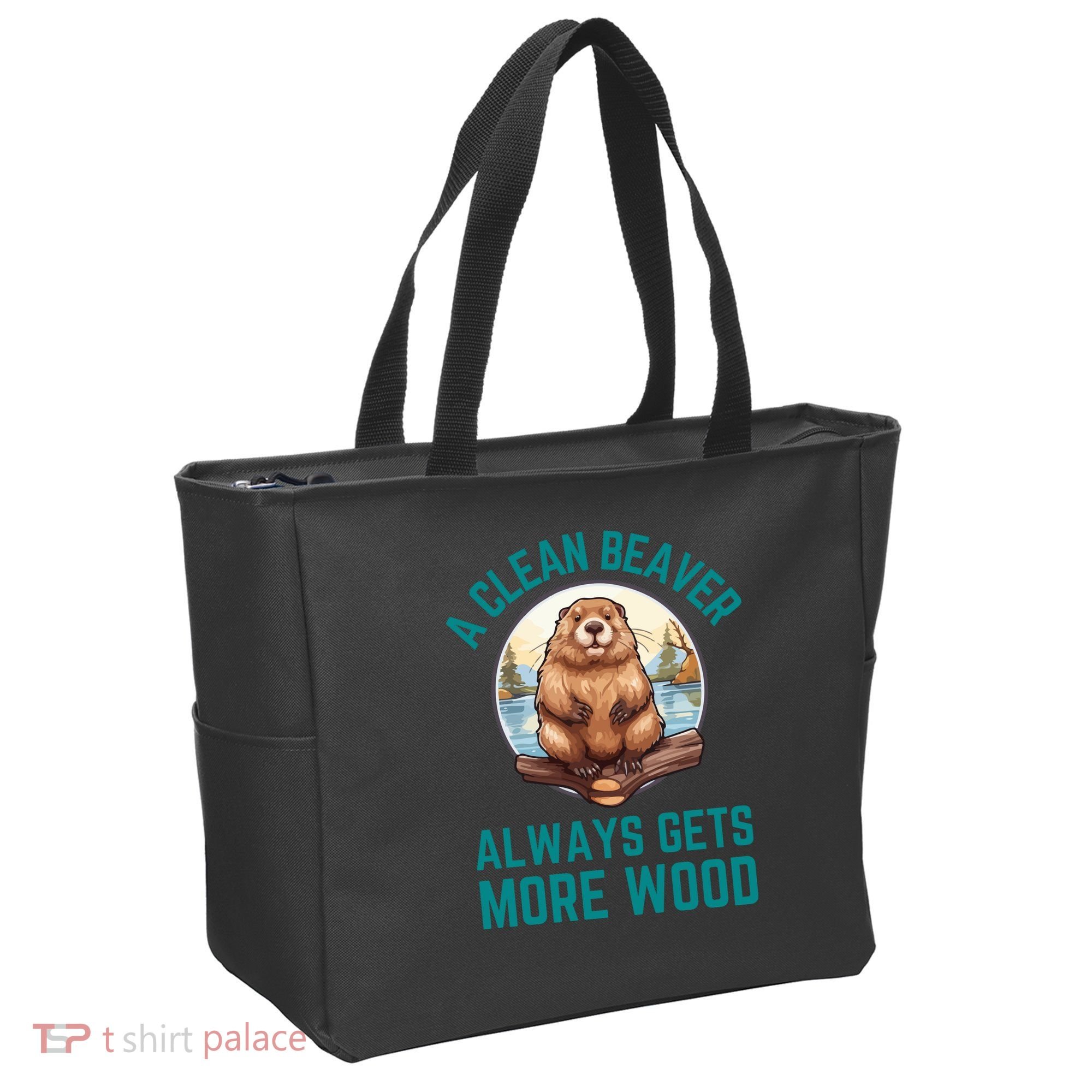 A Clean Beaver Always Gets More Wood Tote Bag