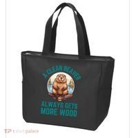 A Clean Beaver Always Gets More Wood Tote Bag thumb 3