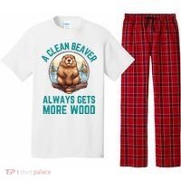 A Clean Beaver Always Gets More Wood Pajama Set thumb 0