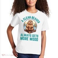 A Clean Beaver Always Gets More Wood Kids T-Shirt thumb 2