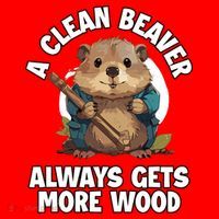 A Clean Beaver Always Gets More Wood Doggie Tank thumb 4