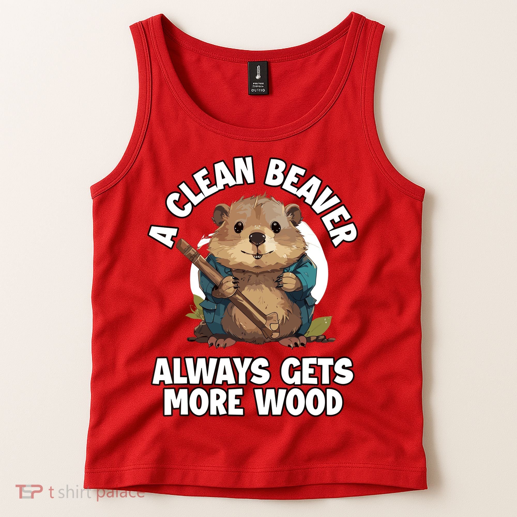 A Clean Beaver Always Gets More Wood Tank Top