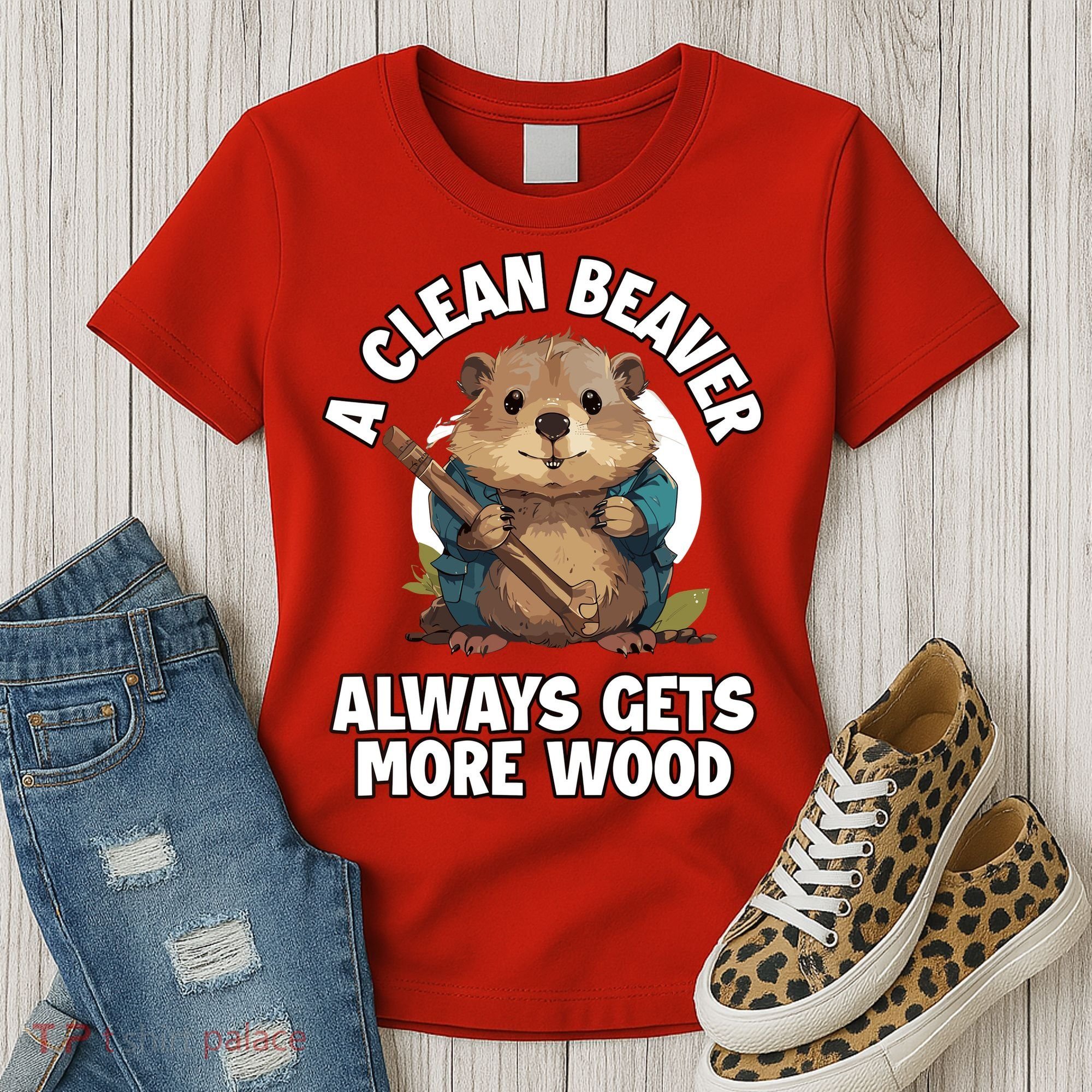 A Clean Beaver Always Gets More Wood Women's T-Shirt