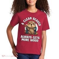 A Clean Beaver Always Gets More Wood Kids T-Shirt thumb 2