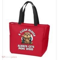 A Clean Beaver Always Gets More Wood Tote Bag thumb 3