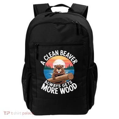 A Clean Beaver Always Gets More Wood Backpack