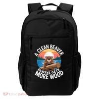 A Clean Beaver Always Gets More Wood Backpack thumb 0