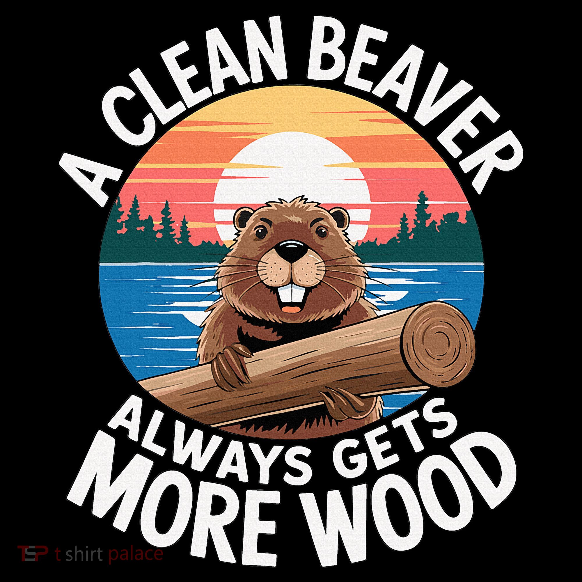 A Clean Beaver Always Gets More Wood Ornament