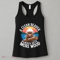A Clean Beaver Always Gets More Wood Women's Tank Top thumb 3