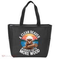 A Clean Beaver Always Gets More Wood Tote Bag thumb 0