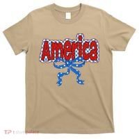 America Coquette Bow 4th Of July American Flag Patriotic T-Shirt thumb 0