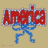 America Coquette Bow 4th Of July American Flag Patriotic T-Shirt thumb 7