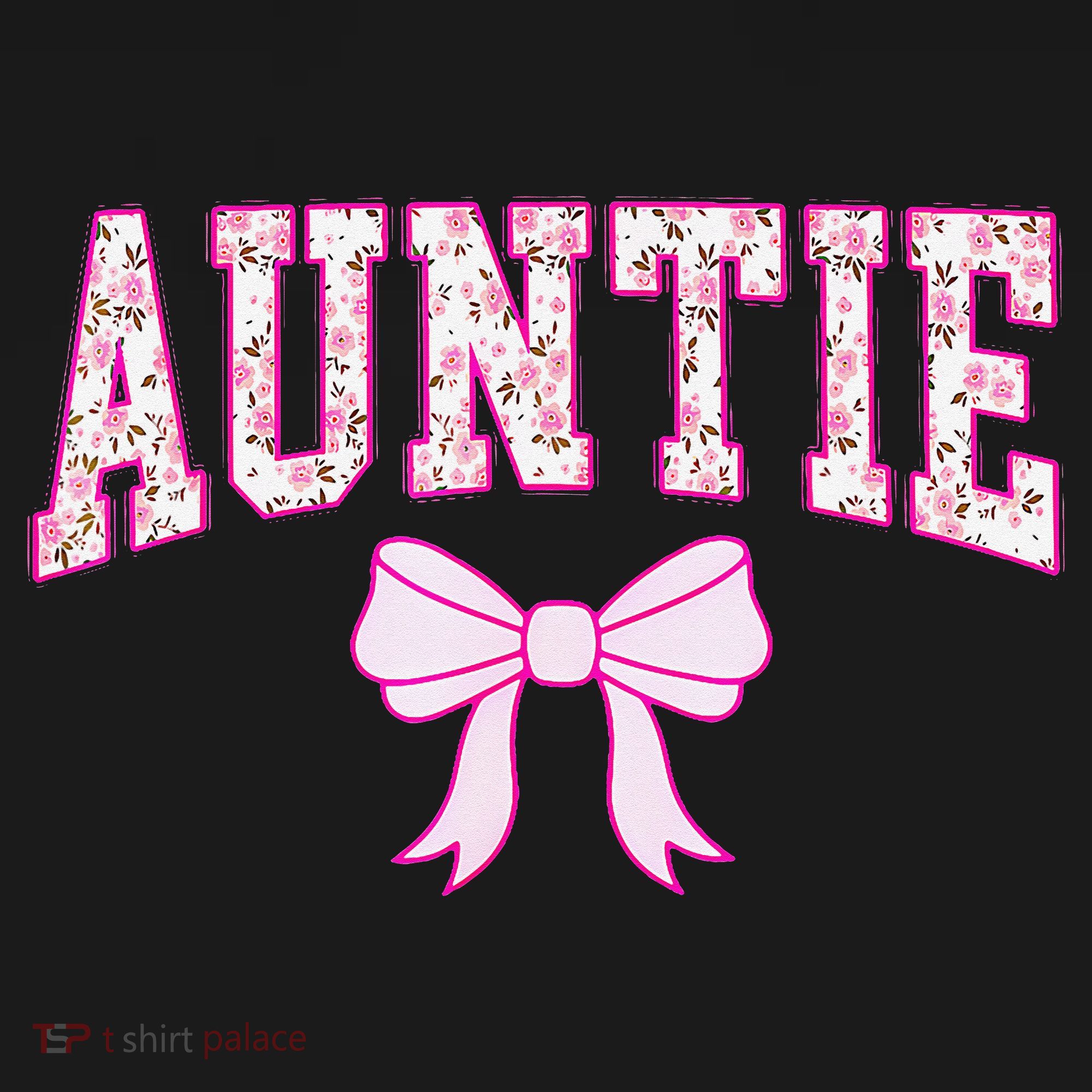 Auntie Coquette Bow Aesthetic Mothers Day Aunt Women's Hoodie