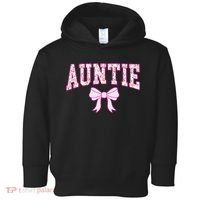 Auntie Coquette Bow Aesthetic Mothers Day Aunt Toddler Hoodie thumb 0