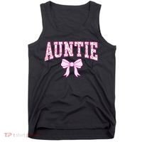 Auntie Coquette Bow Aesthetic Mothers Day Aunt Tank Top thumb 0
