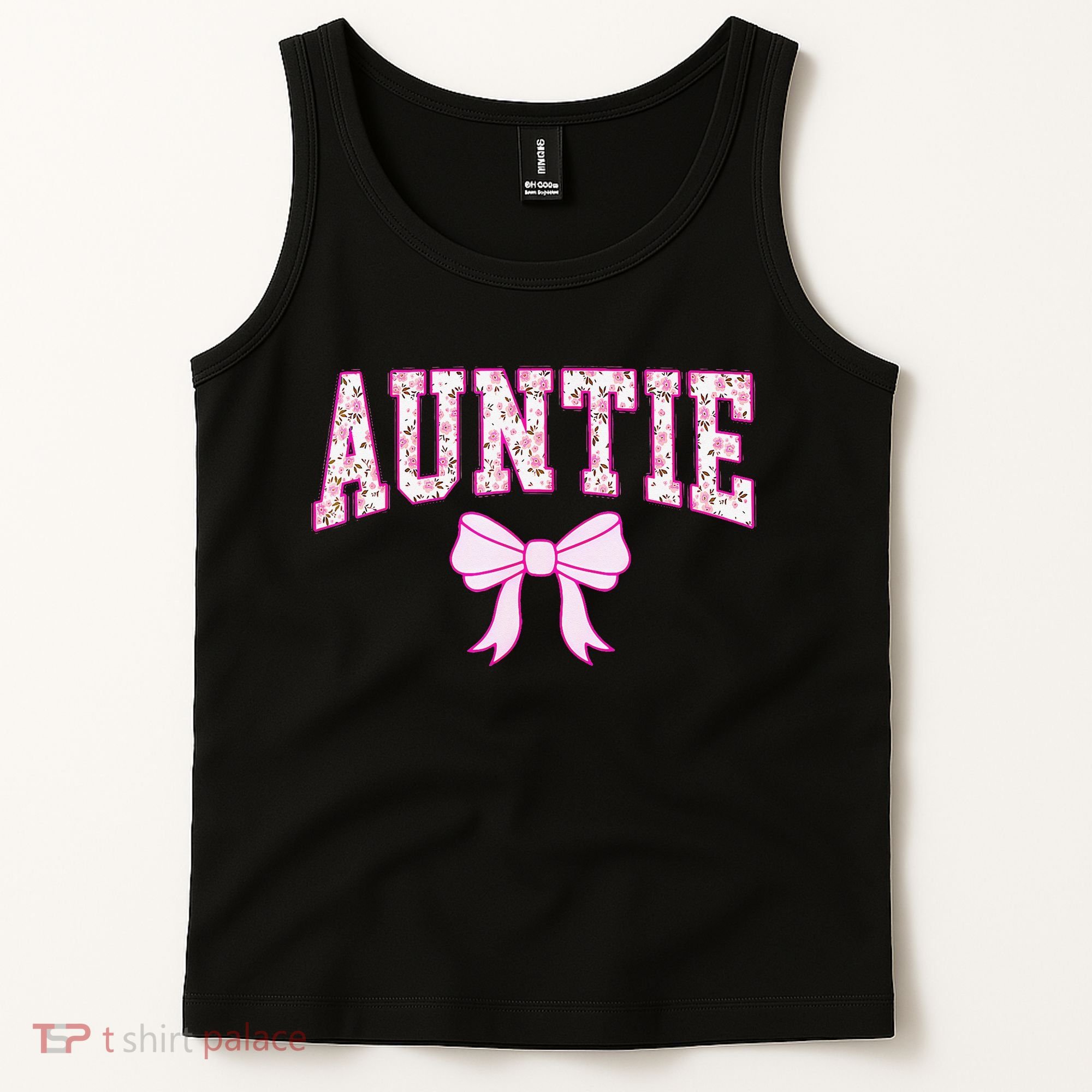 Auntie Coquette Bow Aesthetic Mothers Day Aunt Tank Top