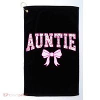 Auntie Coquette Bow Aesthetic Mothers Day Aunt Golf Towel thumb 0