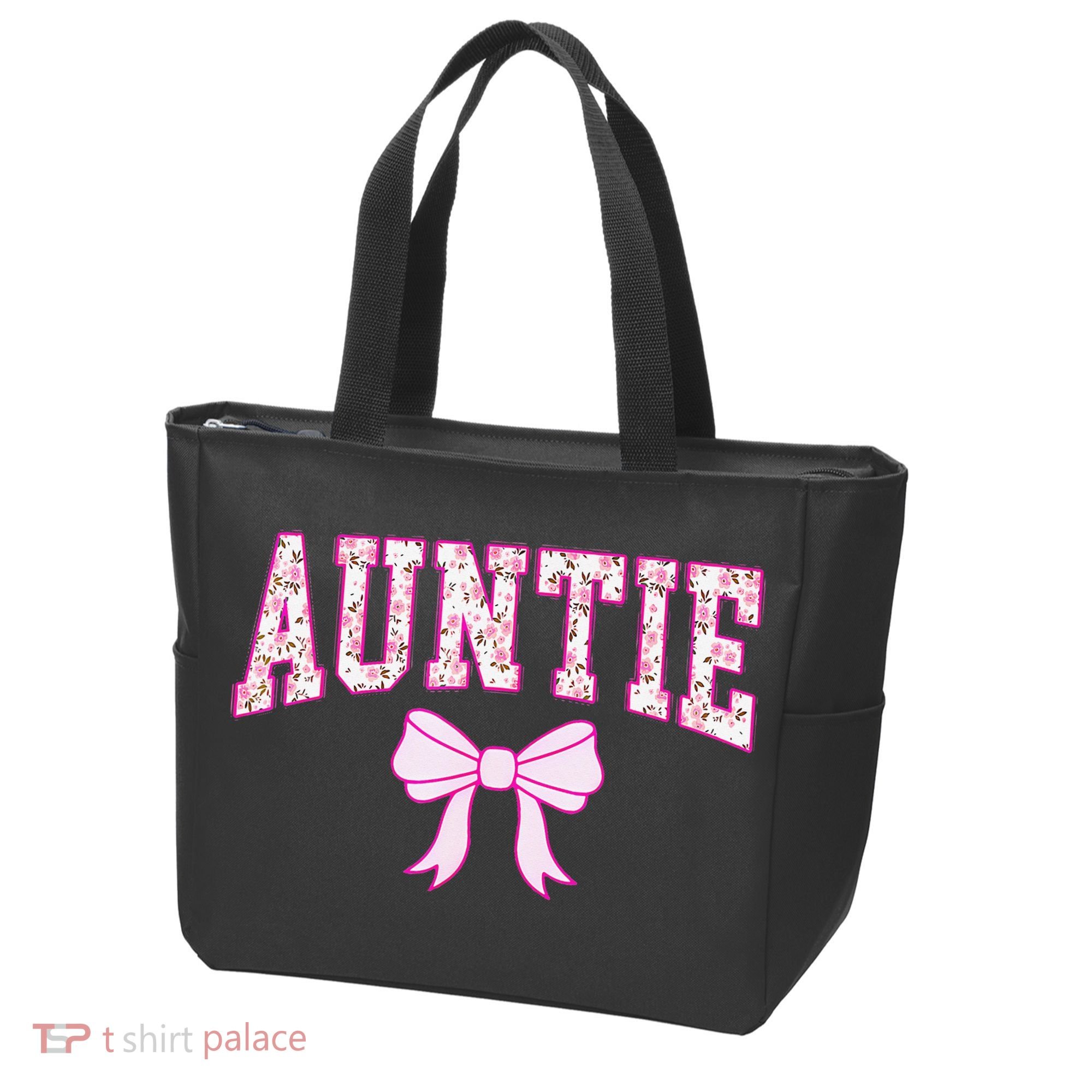 Auntie Coquette Bow Aesthetic Mothers Day Aunt Tote Bag
