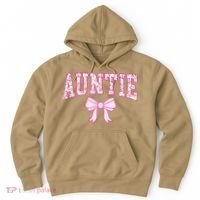 Auntie Coquette Bow Aesthetic Mothers Day Aunt Hoodie thumb 0