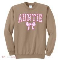 Auntie Coquette Bow Aesthetic Mothers Day Aunt Sweatshirt thumb 0