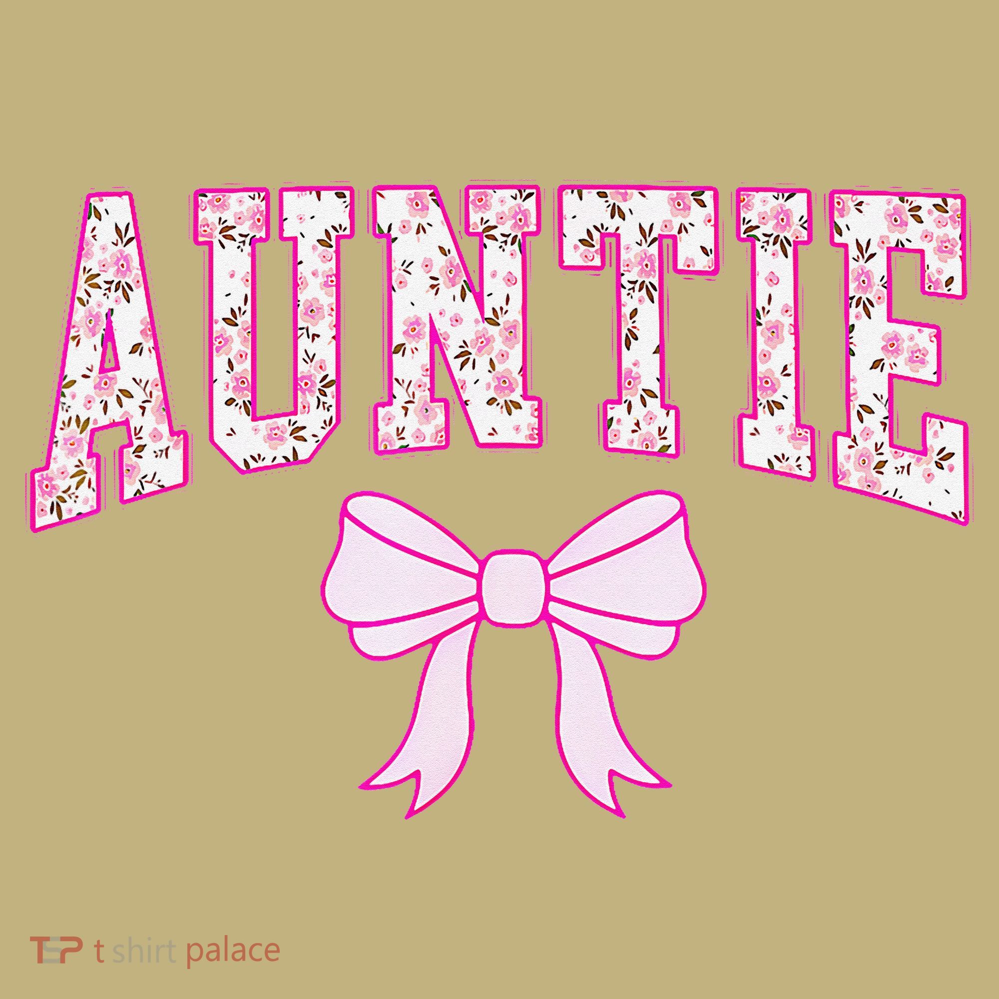 Auntie Coquette Bow Aesthetic Mothers Day Aunt Sweatshirt
