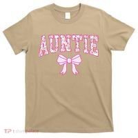 Auntie Coquette Bow Aesthetic Mothers Day Aunt T-Shirt thumb 0