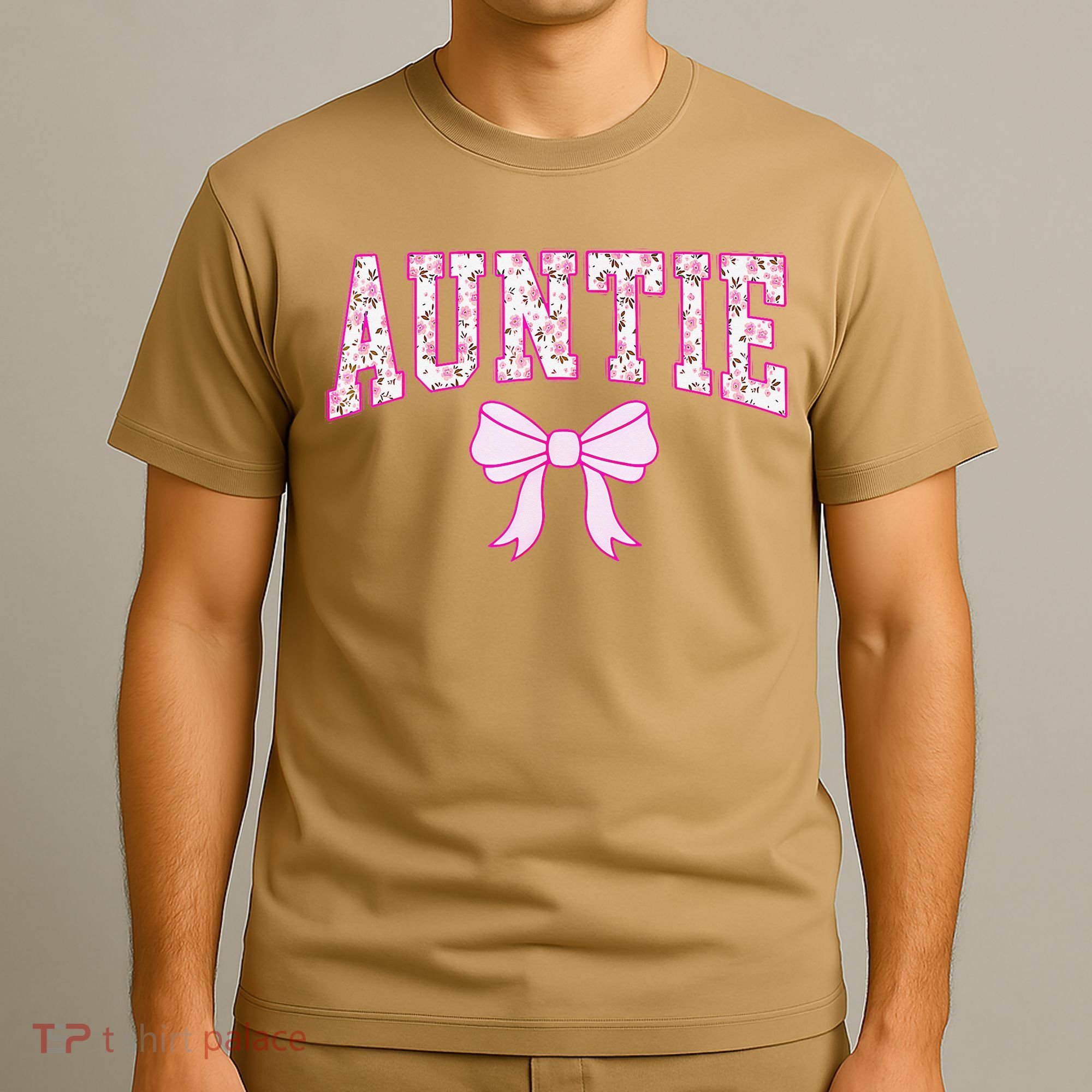 Auntie Coquette Bow Aesthetic Mothers Day Aunt T-Shirt