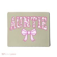 Auntie Coquette Bow Aesthetic Mothers Day Aunt Mousepad thumb 0