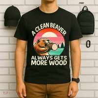 A Clean Beaver Always Gets More Wood Funny Adult Joke T-Shirt thumb 6