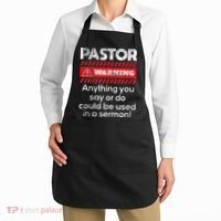 Anything Could Be Used In A Sermon Pastor Preacher Minister Apron thumb 2