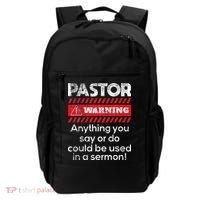 Anything Could Be Used In A Sermon Pastor Preacher Minister Backpack thumb 0