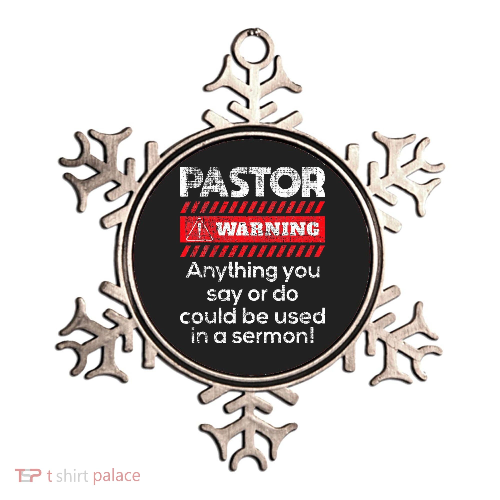 Anything Could Be Used In A Sermon Pastor Preacher Minister Ornament