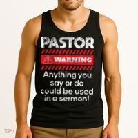 Anything Could Be Used In A Sermon Pastor Preacher Minister Tank Top thumb 3