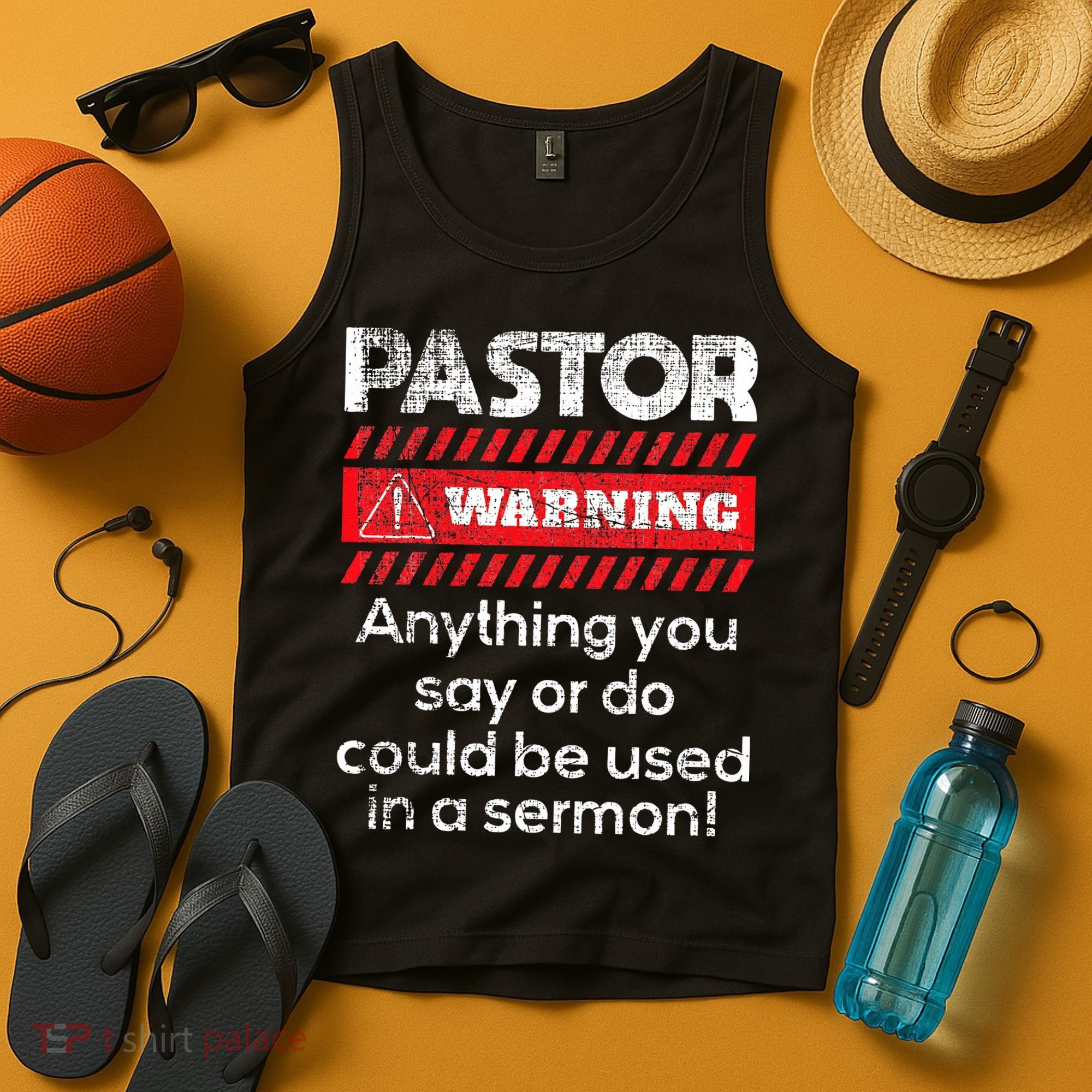 Anything Could Be Used In A Sermon Pastor Preacher Minister Tank Top