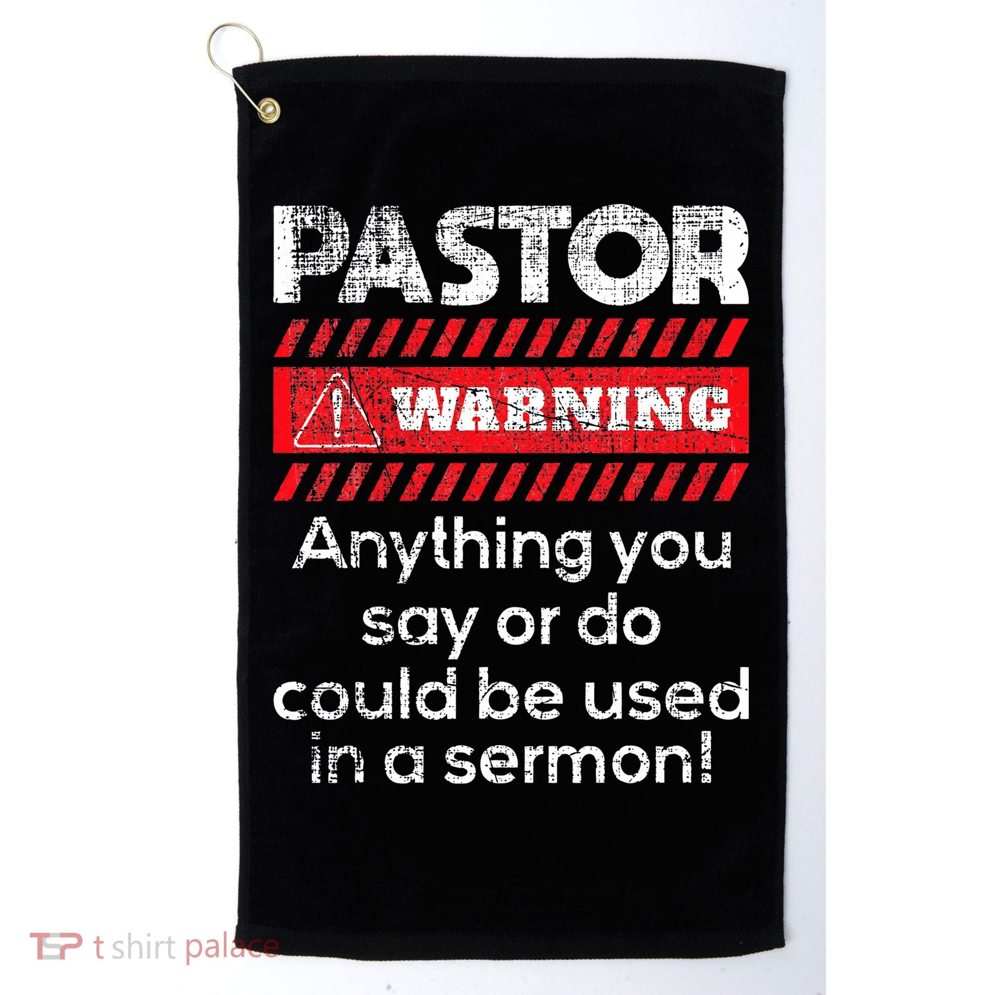 Anything Could Be Used In A Sermon Pastor Preacher Minister Golf Towel