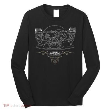 Air Cooled Classic Car Engine Vdub Aircooled Life Long Sleeve Shirt