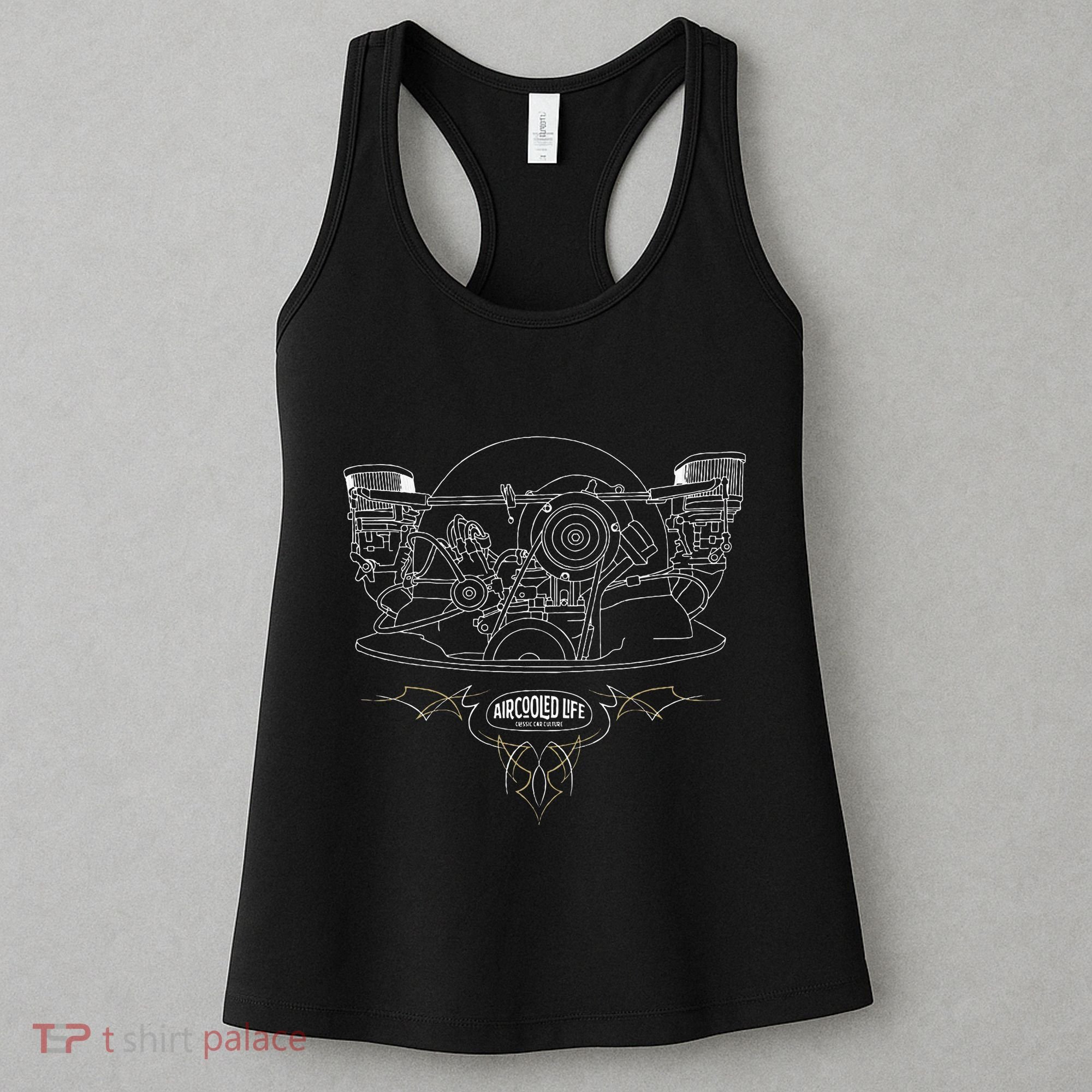 Air Cooled Classic Car Engine Vdub Aircooled Life Women's Tank Top